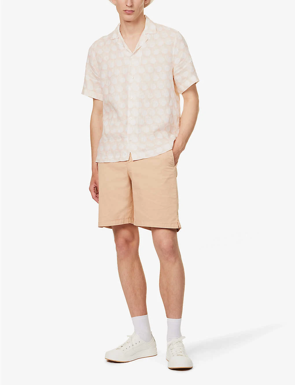 Drawstring-waistband Regular-fit Stretch-cotton Shorts 2 Drawstring-waistband Regular-fit Stretch-cotton Shorts - Image 2