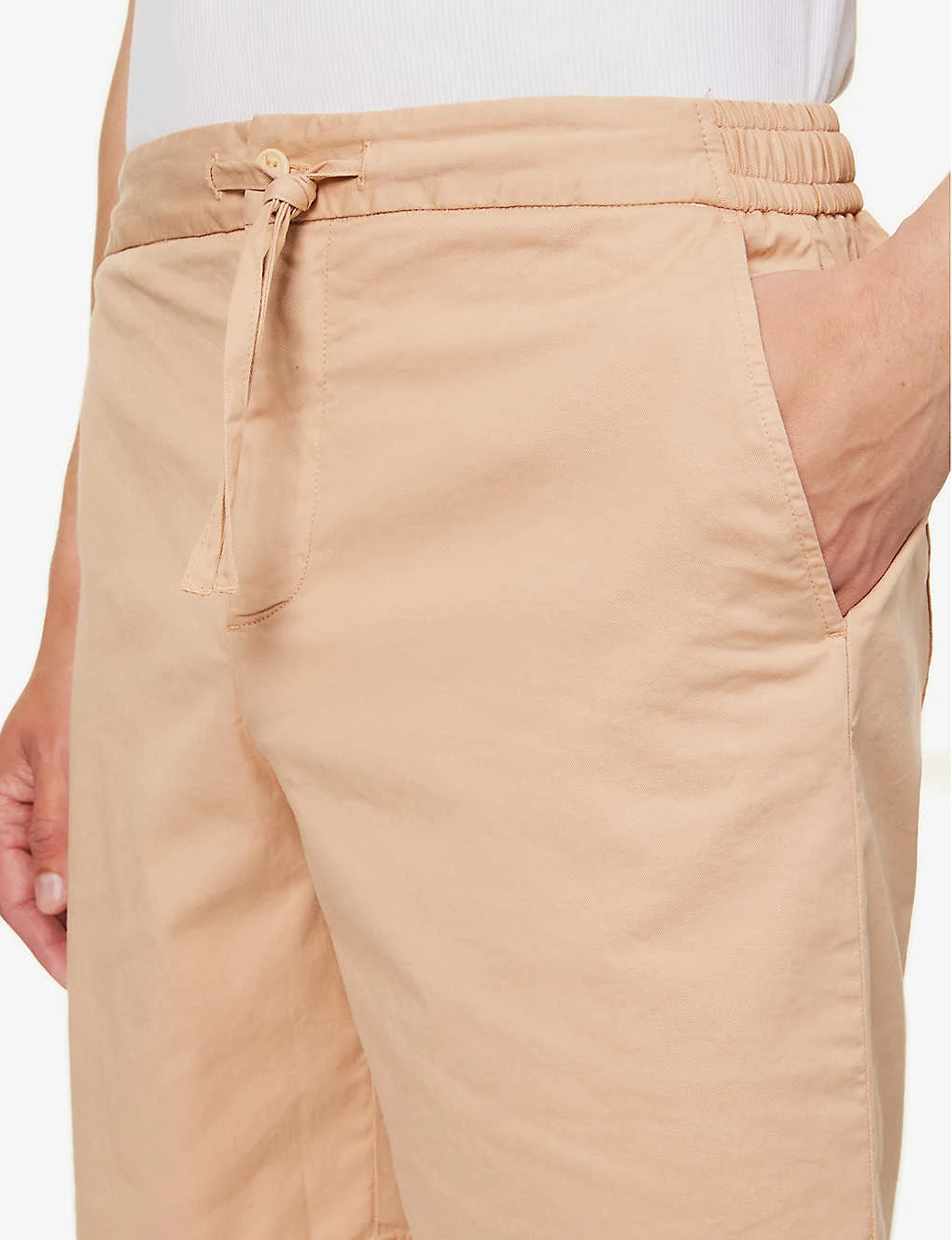 Drawstring-waistband Regular-fit Stretch-cotton Shorts 5 Drawstring-waistband Regular-fit Stretch-cotton Shorts - Image 5