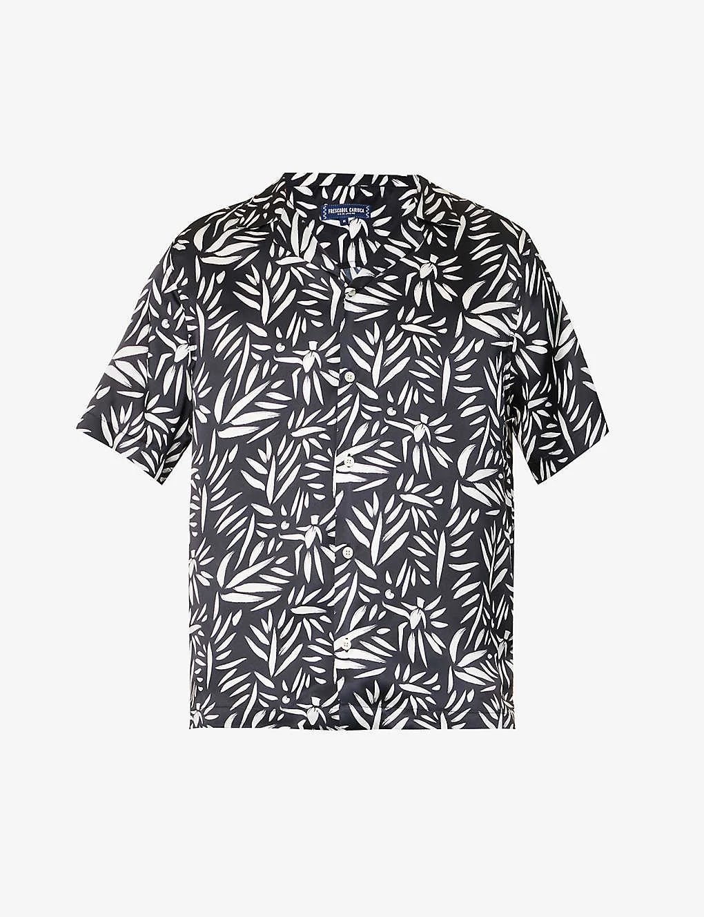 Abstract-print Regular-fit Silk Shirt 1 Abstract-print Regular-fit Silk Shirt