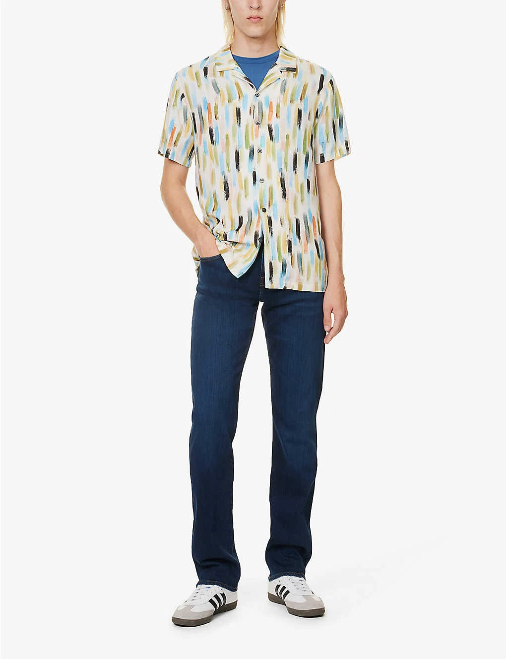 7 For All Mankind Standard Brand-patch Regular-fit Stretch-denim Jeans 2 7 For All Mankind Standard Brand-patch Regular-fit Stretch-denim Jeans - Image 2