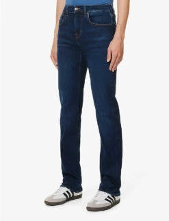 7 For All Mankind Standard Brand-patch Regular-fit Stretch-denim Jeans 8 7 For All Mankind Standard Brand-patch Regular-fit Stretch-denim Jeans -Outlet Daily Tops Store R04167697 DARKBLUE ALT02