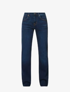 7 For All Mankind Standard Brand-patch Regular-fit Stretch-denim Jeans