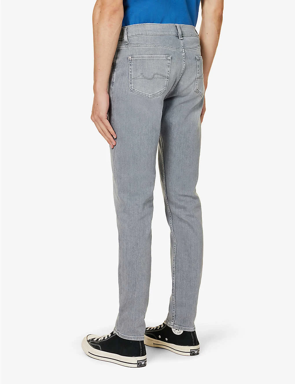 7 For All Mankind Stretch Tek Brand-patch Slim-fit Stretch-denim Jeans 4 7 For All Mankind Stretch Tek Brand-patch Slim-fit Stretch-denim Jeans - Image 4