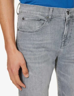 7 For All Mankind Stretch Tek Brand-patch Slim-fit Stretch-denim Jeans 11 7 For All Mankind Stretch Tek Brand-patch Slim-fit Stretch-denim Jeans -Outlet Daily Tops Store R04167699 GREY ALT04