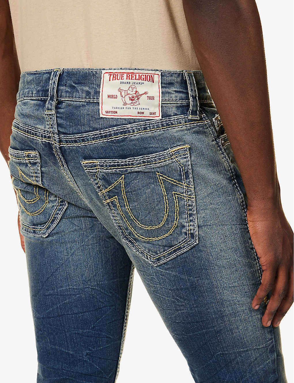 True Religion Rocco Faded-wash Brand-embroidered Skinny Stretch-cotton Jeans 6 True Religion Rocco Faded-wash Brand-embroidered Skinny Stretch-cotton Jeans - Image 6