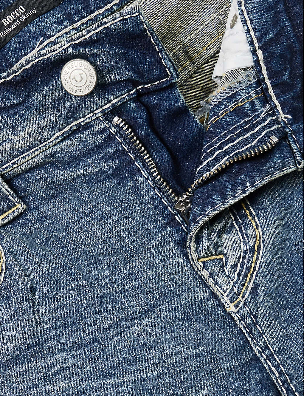 True Religion Rocco Faded-wash Brand-embroidered Skinny Stretch-cotton Jeans 7 True Religion Rocco Faded-wash Brand-embroidered Skinny Stretch-cotton Jeans - Image 7