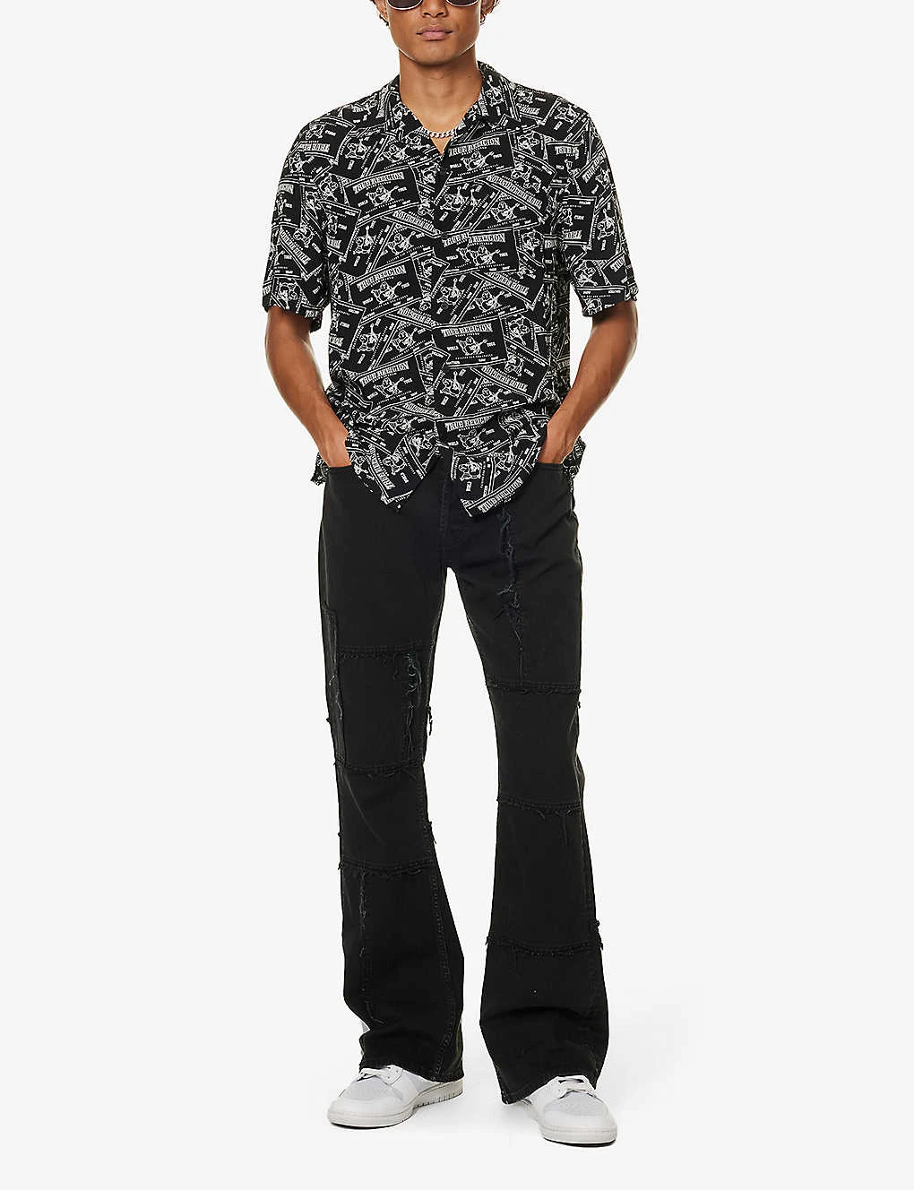 True Religion Label-print Camp-collar Regular-fit Rayon Shirt 2 True Religion Label-print Camp-collar Regular-fit Rayon Shirt - Image 2