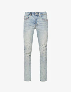 Distressed Low-rise Slim-fit Stretch-denim Jeans