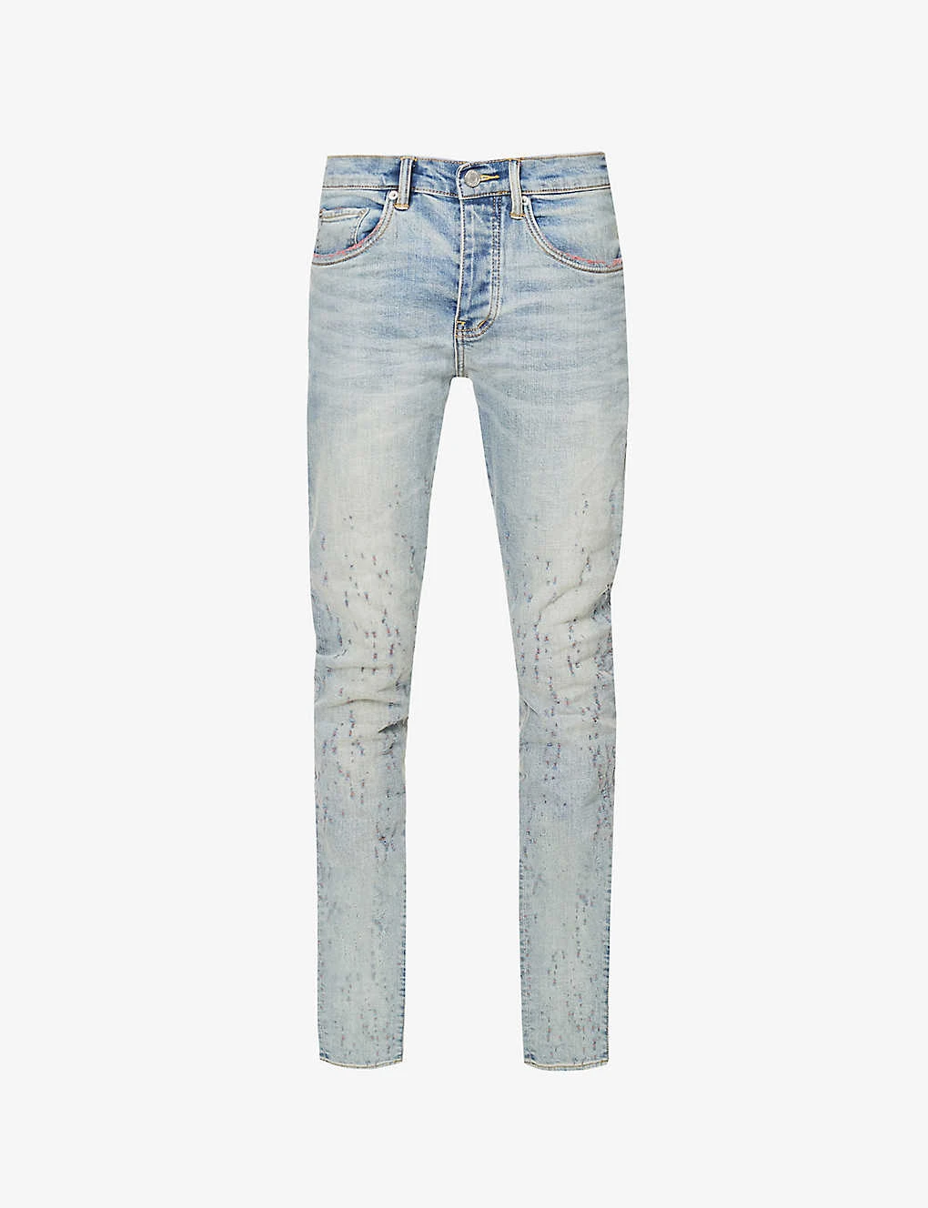 Distressed Low-rise Slim-fit Stretch-denim Jeans 1 Distressed Low-rise Slim-fit Stretch-denim Jeans