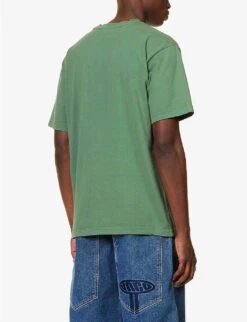 MARKET Persistent Brand-print Regular-fit Cotton-jersey T-shirt 8 MARKET Persistent Brand-print Regular-fit Cotton-jersey T-shirt -Outlet Daily Tops Store R04168896 SAGE ALT03