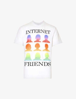 MARKET Internet Friends Graphic-print Regular-fit Cotton-jersey T-shirt