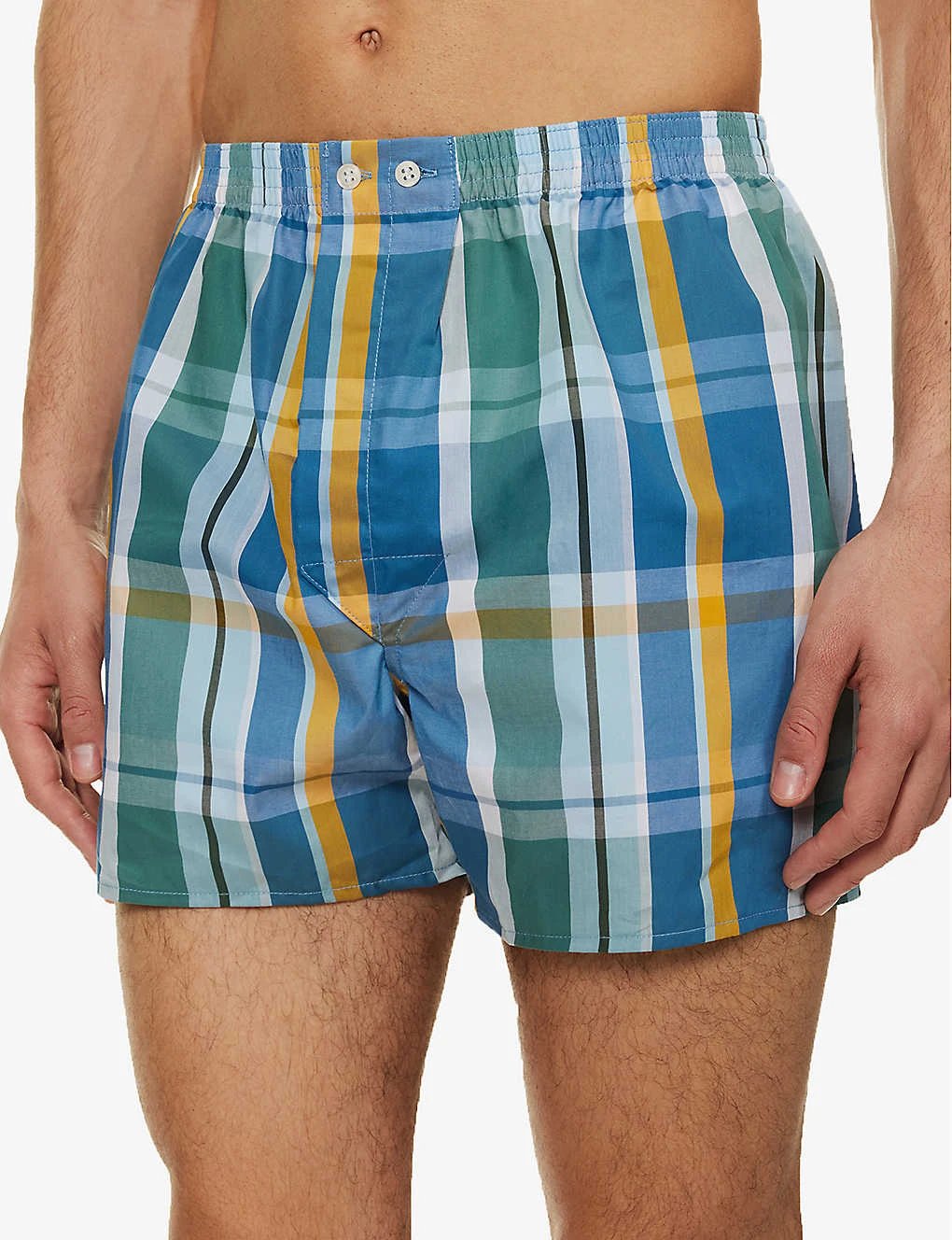 Ledbury 65 Check-print Cotton-poplin Boxer Short 4 Ledbury 65 Check-print Cotton-poplin Boxer Short - Image 4