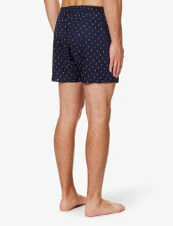 Nelson Graphic-pattern Regular-fit Cotton-poplin Boxers -Outlet Daily Tops Store R04170104 NAV ALT02