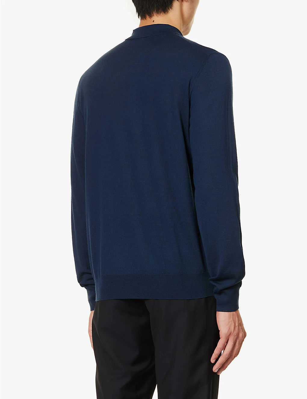 CORNELIANI Collared Relaxed-fit Wool Polo Shirt 4 CORNELIANI Collared Relaxed-fit Wool Polo Shirt - Image 4