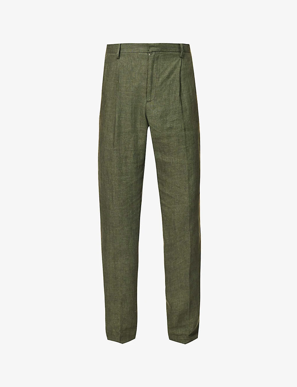 Sunspel Pleated Slip-pocket Straight-leg Regular-fit Linen Trousers 1 Sunspel Pleated Slip-pocket Straight-leg Regular-fit Linen Trousers