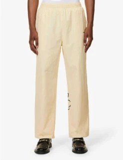 Floral-print Straight-leg Mid-rise Cotton And Linen-blend Trousers 7 Floral-print Straight-leg Mid-rise Cotton And Linen-blend Trousers -Outlet Daily Tops Store R04171601 RAW ALT02