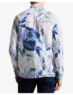 Ted Baker Clunie Regular-fit Cotton Shirt -Outlet Daily Tops Store R04172746 MULTICOL ALT03