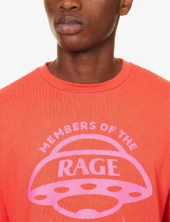 Brand-print Regular-fit Cotton-jersey T-shirt -Outlet Daily Tops Store R04173417 INFRARED ALT04