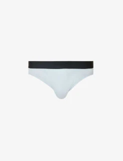 Pureness Logo-waistband Stretch-jersey Briefs