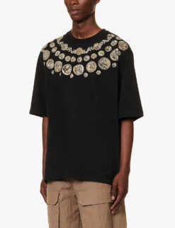 Dolce & Gabbana Graphic-print Boxy-fit Cotton-jersey T-shirt -Outlet Daily Tops Store R04174020 MONETEFDONERO ALT02