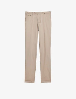 Ted Baker Danay Slim-fit Mid-rise Stretch-cotton Trousers