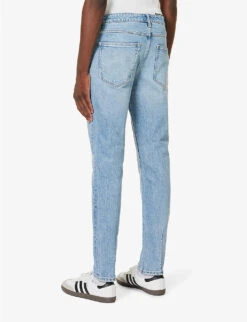 NEUW Ray Slim-fit Stretch-denim Jeans -Outlet Daily Tops Store R04174659 ORGANICMIDBLUE ALT03