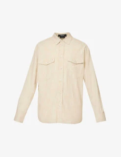 Versace Jacquard-patterned Regular-fit Denim Shirt