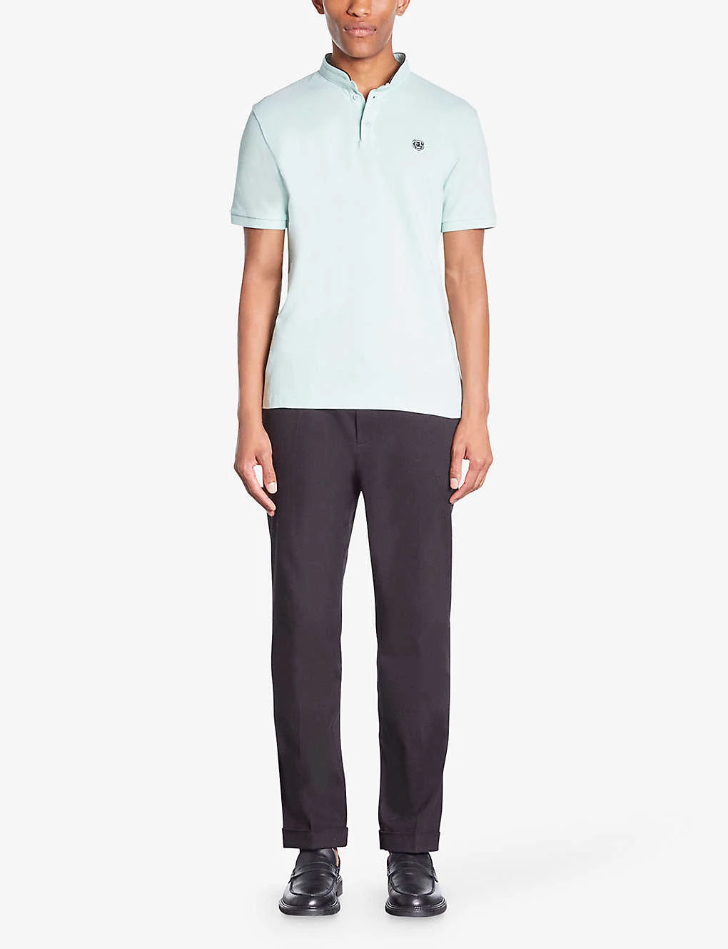 THE KOOPLES Logo-embroidered Short-sleeve Cotton Polo 2 THE KOOPLES Logo-embroidered Short-sleeve Cotton Polo - Image 2