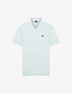 THE KOOPLES Logo-embroidered Short-sleeve Cotton Polo