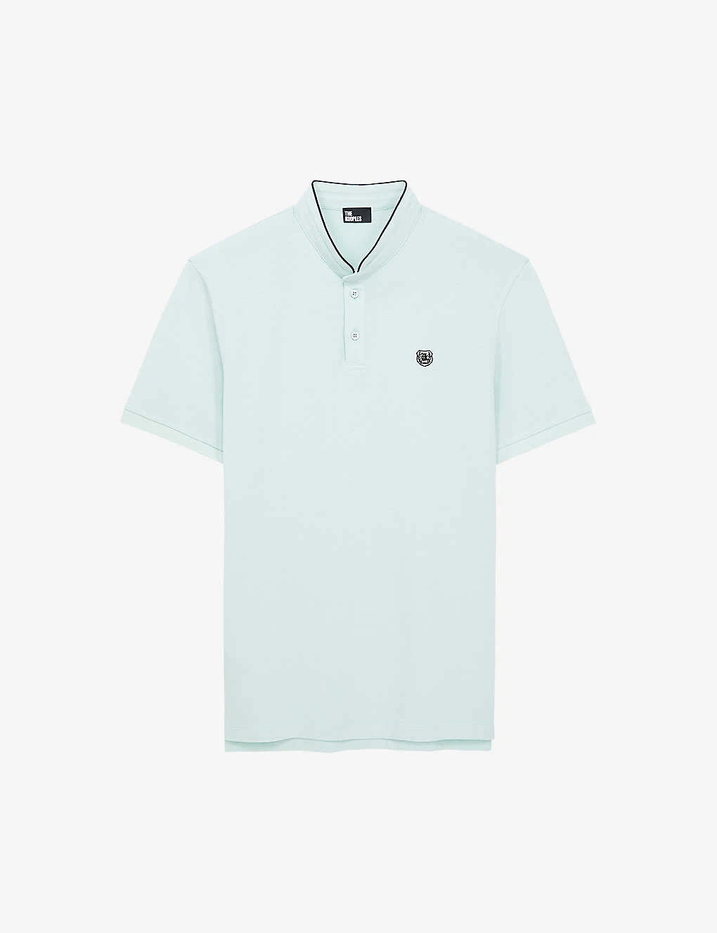 THE KOOPLES Logo-embroidered Short-sleeve Cotton Polo 1 THE KOOPLES Logo-embroidered Short-sleeve Cotton Polo