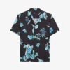THE KOOPLES Floral-print Hawaiian-collar Woven Shirt