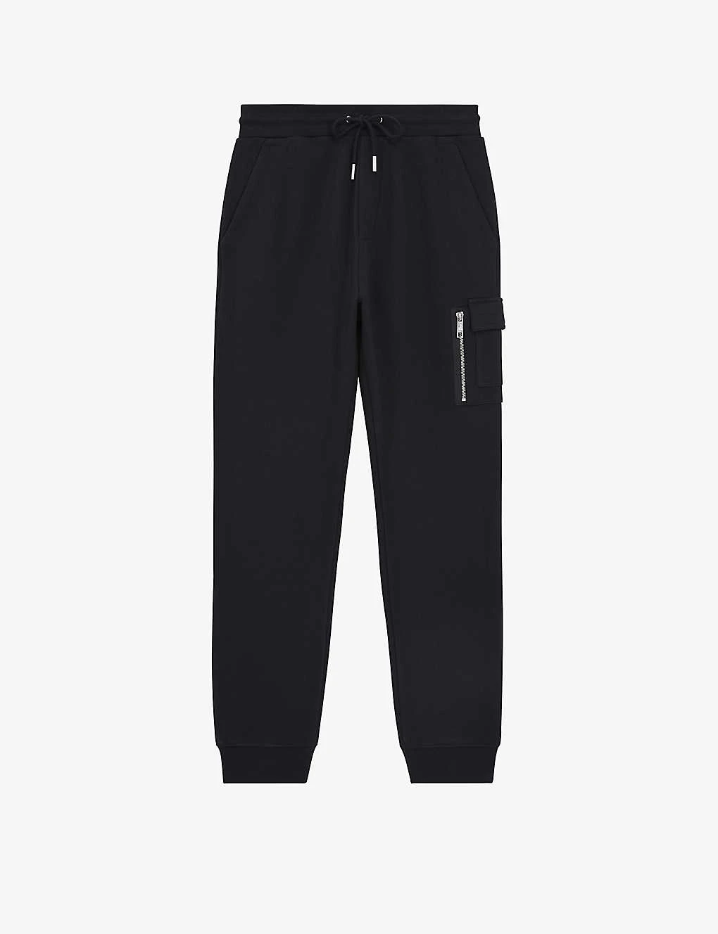 THE KOOPLES Side-pocket Elasticated-waist Cotton Jogging Bottoms 1 THE KOOPLES Side-pocket Elasticated-waist Cotton Jogging Bottoms
