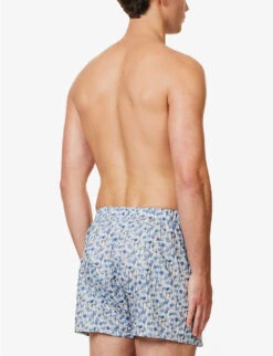 Sunspel Graphic-print Mid-rise Cotton-poplin Boxers -Outlet Daily Tops Store R04181924 LIBERTYWATERCOLFLOR ALT02