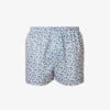 Sunspel Graphic-print Mid-rise Cotton-poplin Boxers