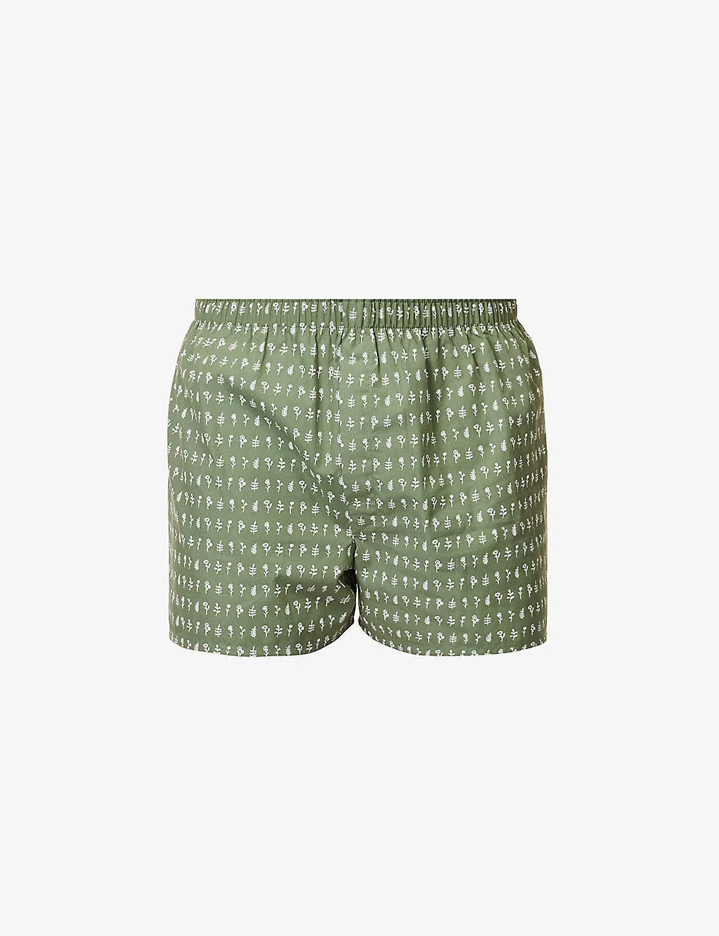 Sunspel Floral-print Mid-rise Cotton-poplin Boxers 1 Sunspel Floral-print Mid-rise Cotton-poplin Boxers