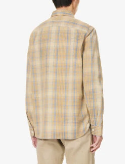 Farrell Check-print Cotton-poplin Shirt -Outlet Daily Tops Store R04182259 YELLOWMULTI ALT03
