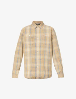 Farrell Check-print Cotton-poplin Shirt