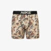 Nike Camo-print Branded-waistband Stretch-woven Boxer Briefs