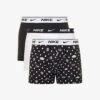 Nike Pack Of Three Logo-waistband Stretch-cotton Trunks