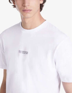 THE KOOPLES Logo-print Cotton-jersey T-shirt 10 THE KOOPLES Logo-print Cotton-jersey T-shirt -Outlet Daily Tops Store R04185445 WHITE ALT04
