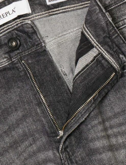Replay Anbass Distressed Tapered-leg Slim-fit Stretch-denim Jeans 13 Replay Anbass Distressed Tapered-leg Slim-fit Stretch-denim Jeans -Outlet Daily Tops Store R04186403 DARKGREY ALT06