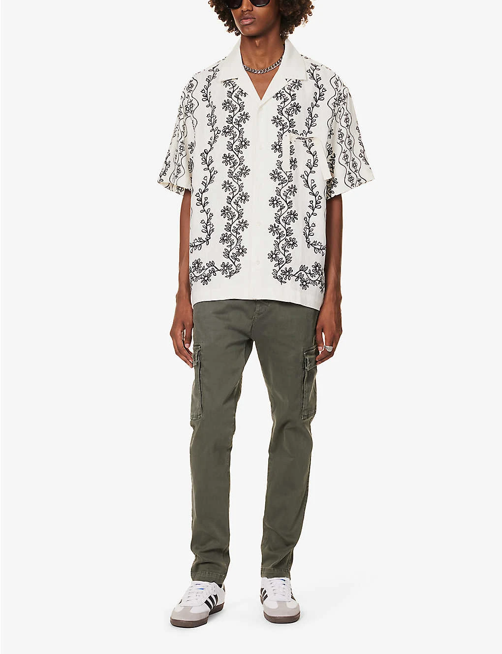 Replay Jaan Regular-fit Tapered-leg Stretch-cotton Blend Cargo Trousers 2 Replay Jaan Regular-fit Tapered-leg Stretch-cotton Blend Cargo Trousers - Image 2