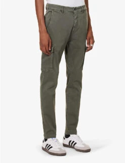 Replay Jaan Regular-fit Tapered-leg Stretch-cotton Blend Cargo Trousers 7 Replay Jaan Regular-fit Tapered-leg Stretch-cotton Blend Cargo Trousers -Outlet Daily Tops Store R04186413 MILITARYGREEN ALT02