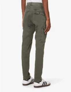 Replay Jaan Regular-fit Tapered-leg Stretch-cotton Blend Cargo Trousers 8 Replay Jaan Regular-fit Tapered-leg Stretch-cotton Blend Cargo Trousers -Outlet Daily Tops Store R04186413 MILITARYGREEN ALT03