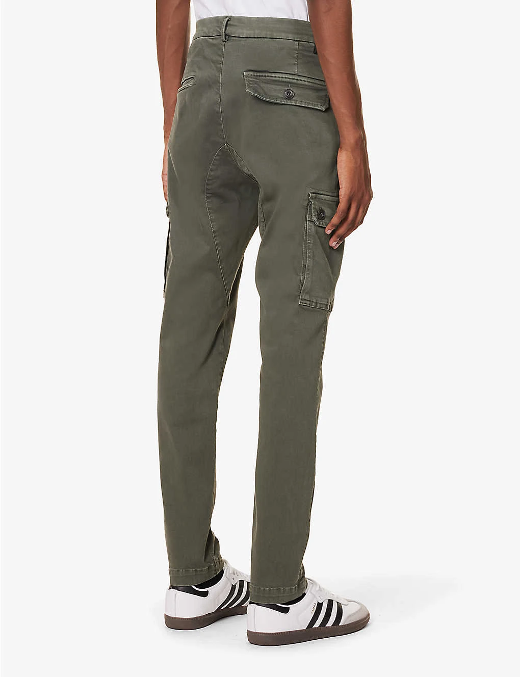 Replay Jaan Regular-fit Tapered-leg Stretch-cotton Blend Cargo Trousers 4 Replay Jaan Regular-fit Tapered-leg Stretch-cotton Blend Cargo Trousers - Image 4