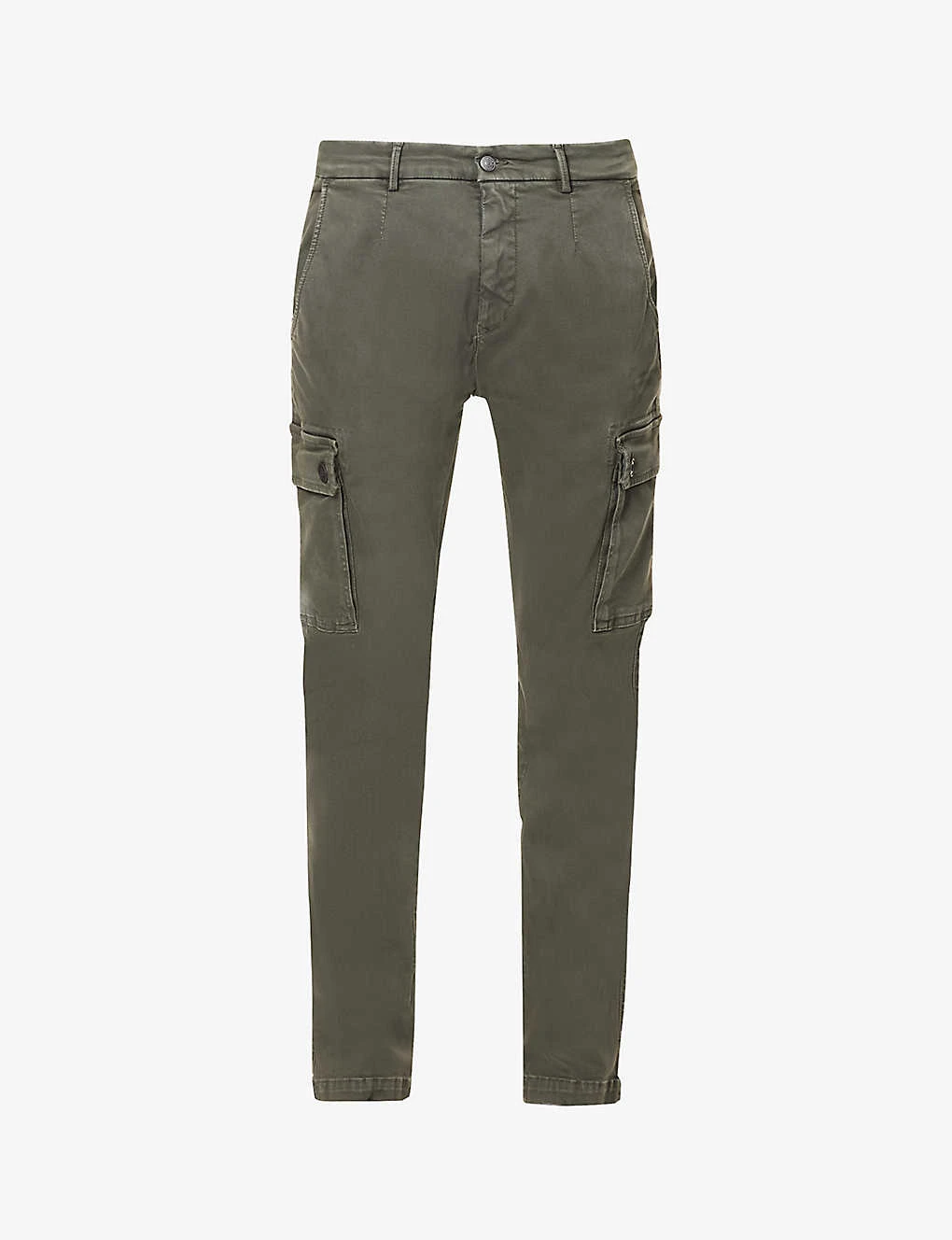 Replay Jaan Regular-fit Tapered-leg Stretch-cotton Blend Cargo Trousers 1 Replay Jaan Regular-fit Tapered-leg Stretch-cotton Blend Cargo Trousers
