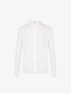 ELEVENTY Spread-collar Slim-fit Cotton Shirt