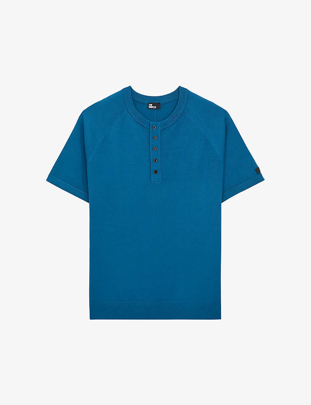 THE KOOPLES Button-neck Long-sleeve Knitted T-shirt 1 THE KOOPLES Button-neck Long-sleeve Knitted T-shirt