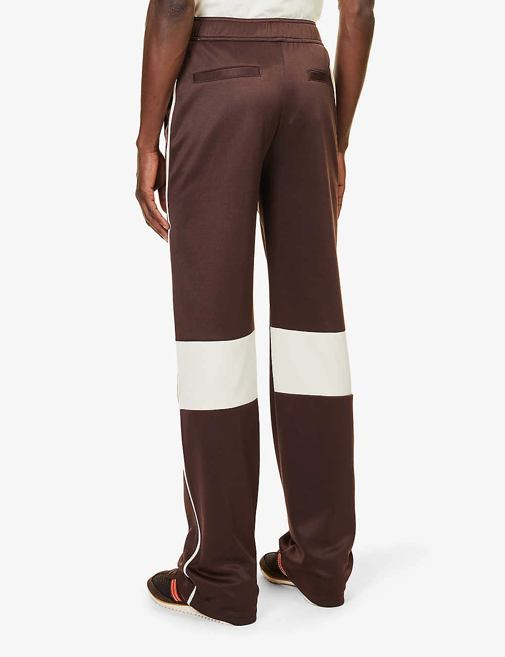 Wales Bonner Kola Contrast-panel Straight-leg Recycled-polyester-blend Jogging Bottoms 4 Wales Bonner Kola Contrast-panel Straight-leg Recycled-polyester-blend Jogging Bottoms - Image 4