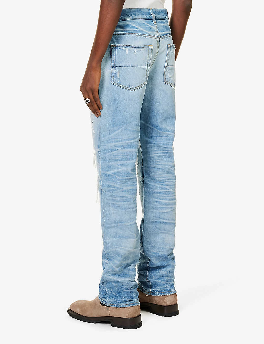 Amiri Aloha MX1 Distressed Straight-leg Jeans 4 Amiri Aloha MX1 Distressed Straight-leg Jeans - Image 4